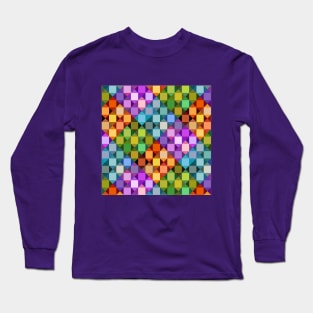 Abstract Tiles - rainbow Long Sleeve T-Shirt